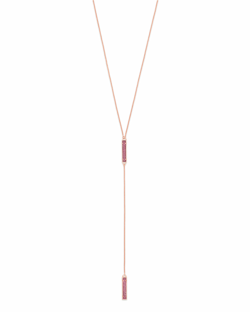 Lilly Y Necklace in Rose Gold image number 0